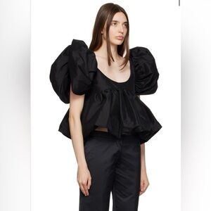 Kika Vargas Black Chiara Blouse Size M